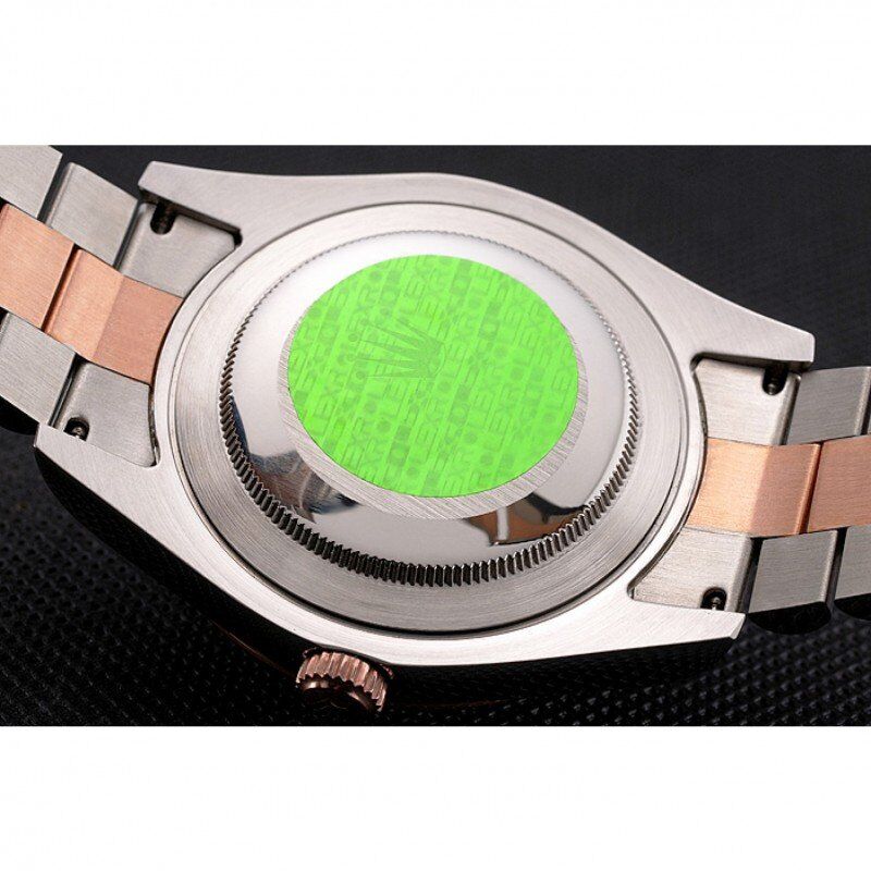 ROLEX Datejust Rose Gold Dial And Bezel Stainless Steel Case Two Tone Bracelet