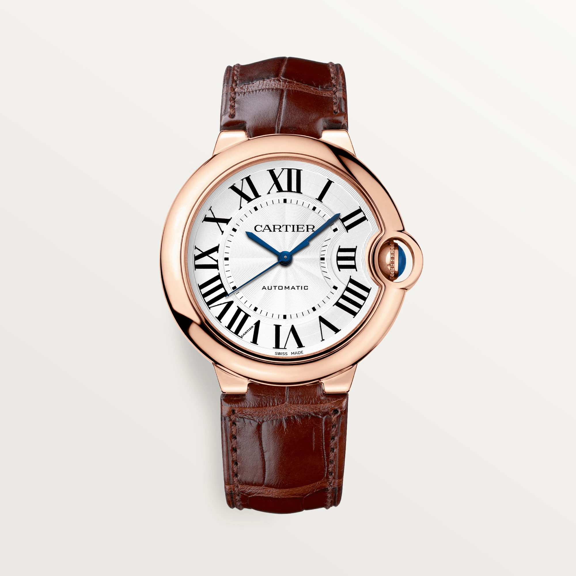 CARTIER Ballon Bleu 36 mm 18K Rose Gold Mens Watch, W6900456