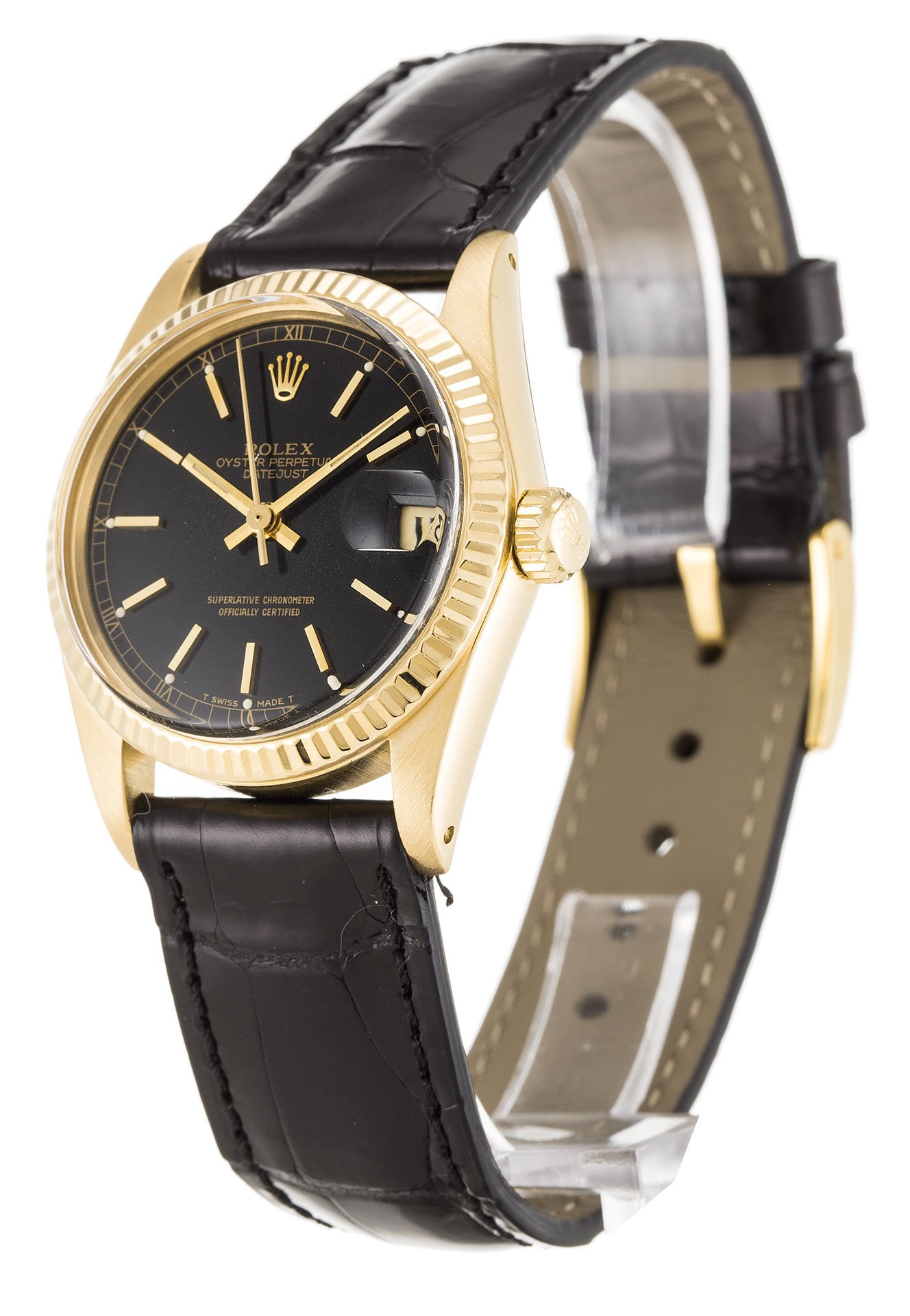 ROLEX Datejust Black Dial Mid-Size 6827