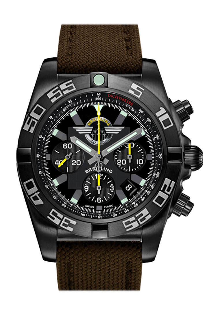BREITLING Chronomat 44mm Black Canvas MB01109L BD48