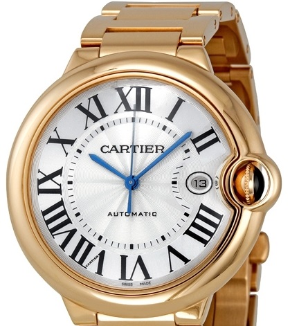 CARTIER Ballon Bleu 42 mm 18K Rose Gold Mens Watch, WGBB0044