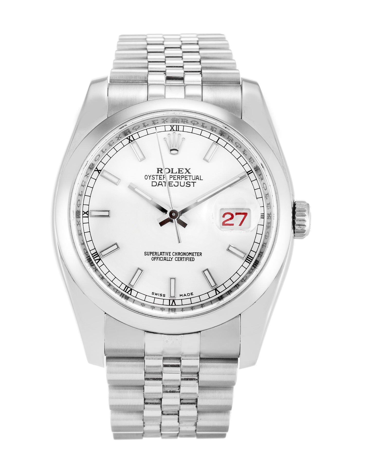 ROLEX Datejust White Dial 116200