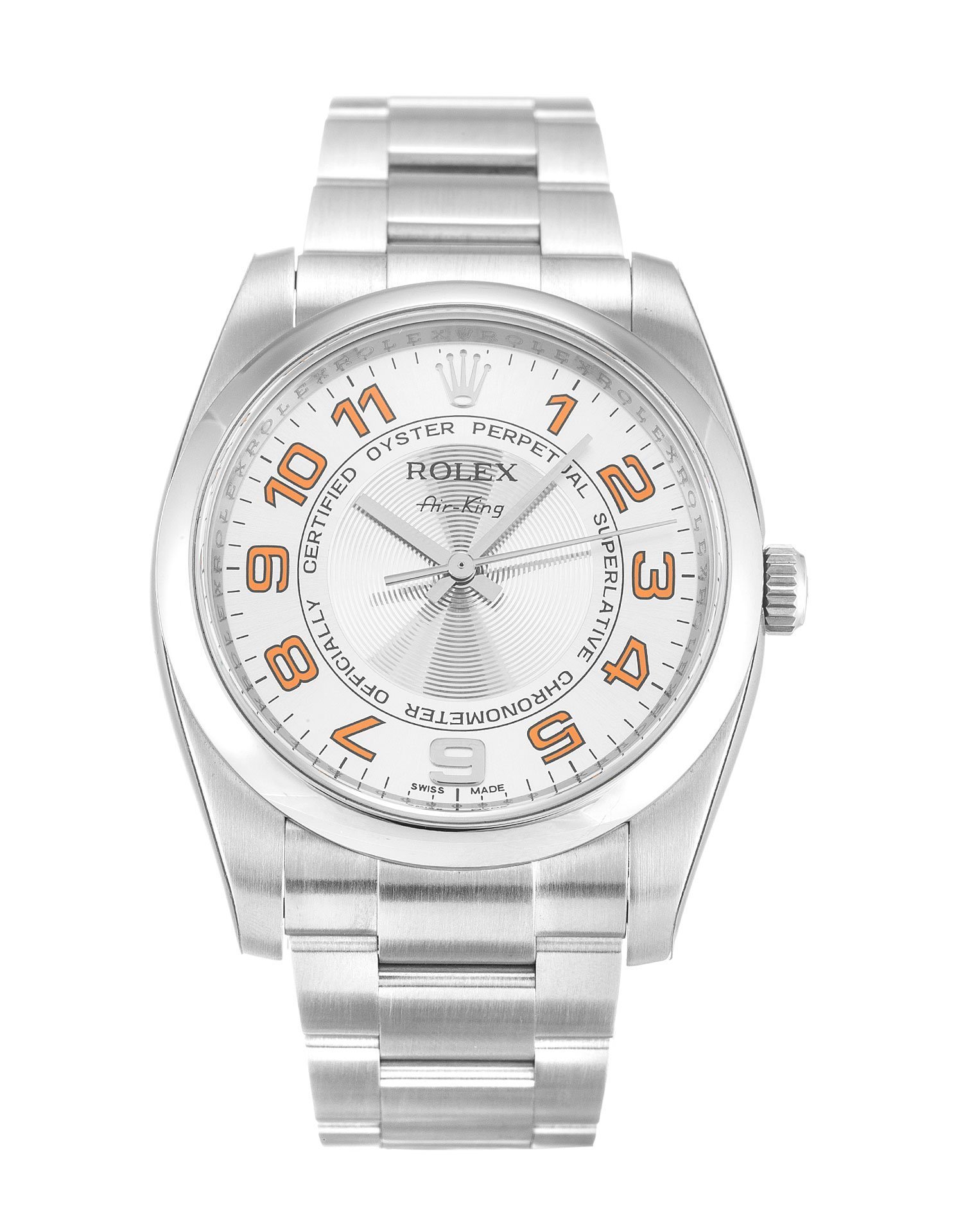 ROLEX Air-King Silver Arabic 114200