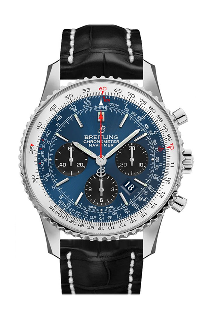 BREITLING Navitimer 01  Black Croc Tang AB0121211 C1P1
