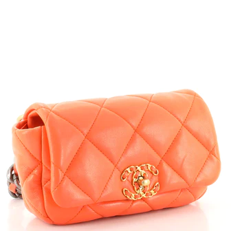 Chanel 19 Belt Bag Quilted Leather