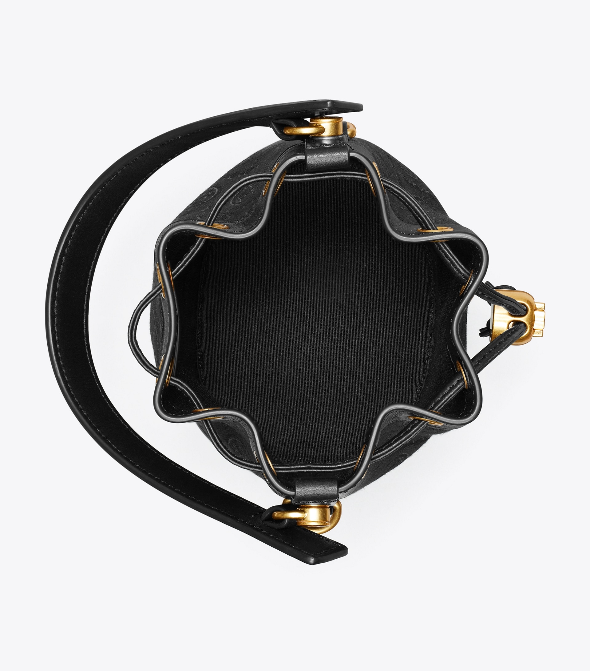 MINI T MONOGRAM BUCKET BAG