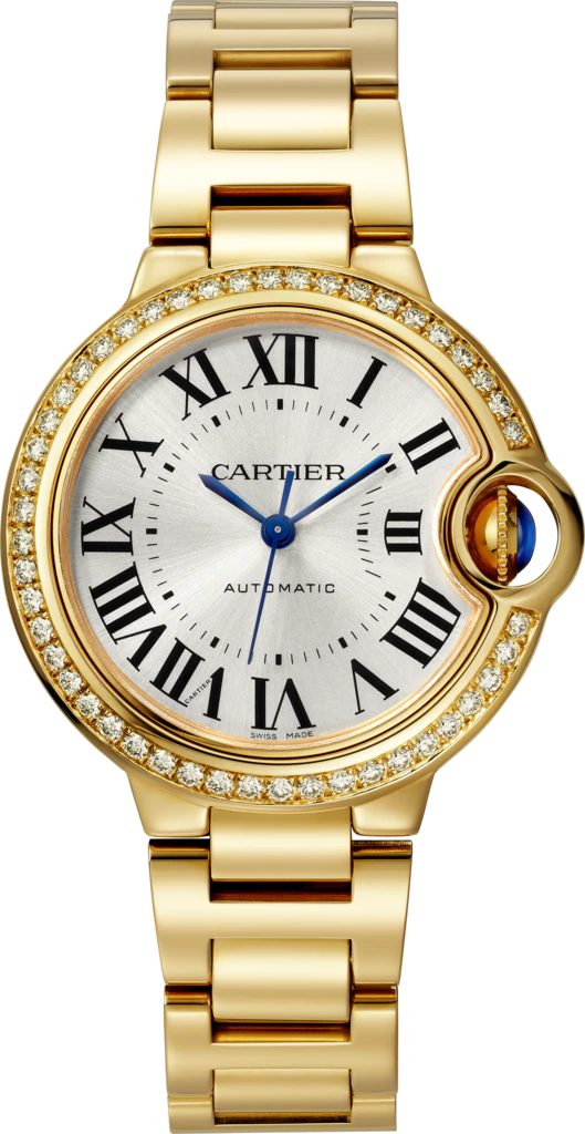 CARTIER Ballon Bleu 36mm Yellow Gold & Diamond Ladys Watch, WJBB0070