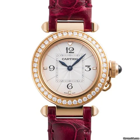 CARTIER Pasha 30 mm Rose Gold & Diamonds Ladys Watch, WJPA0017