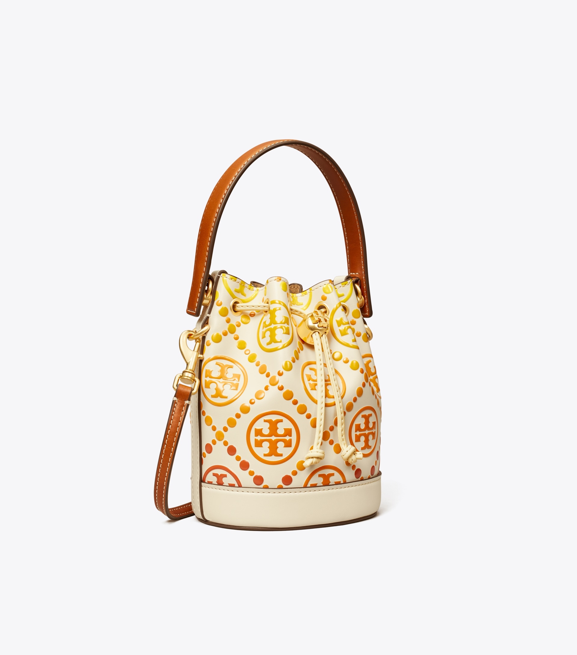 T MONOGRAM DEGRADé MINI BUCKET BAG