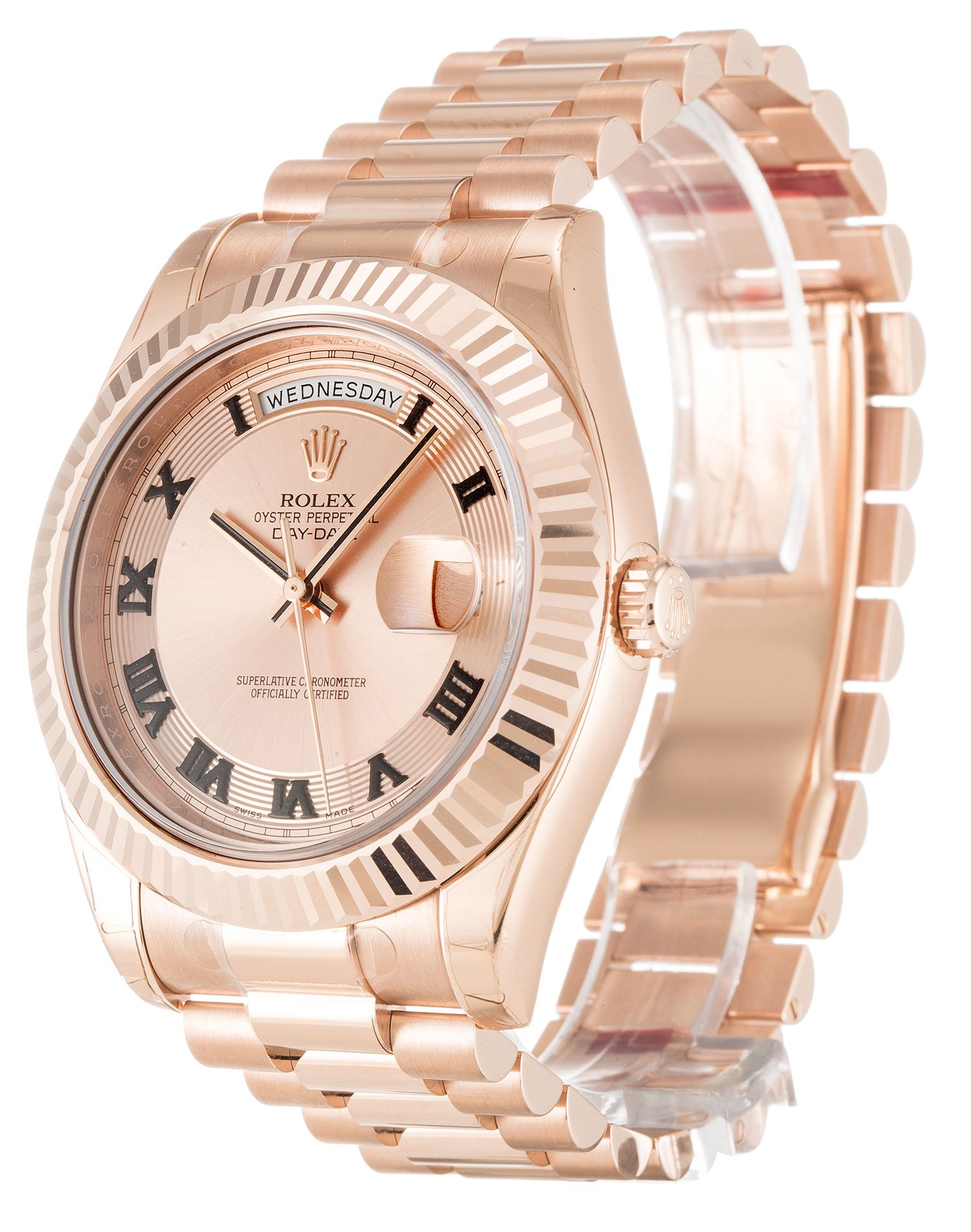 ROLEX Day-Date II Rose Dial 218235