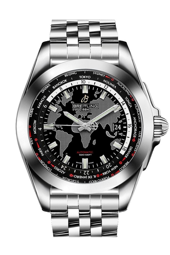 BREITLING Galactic Unitime Mens Watch WB3510U4/BD94-375A