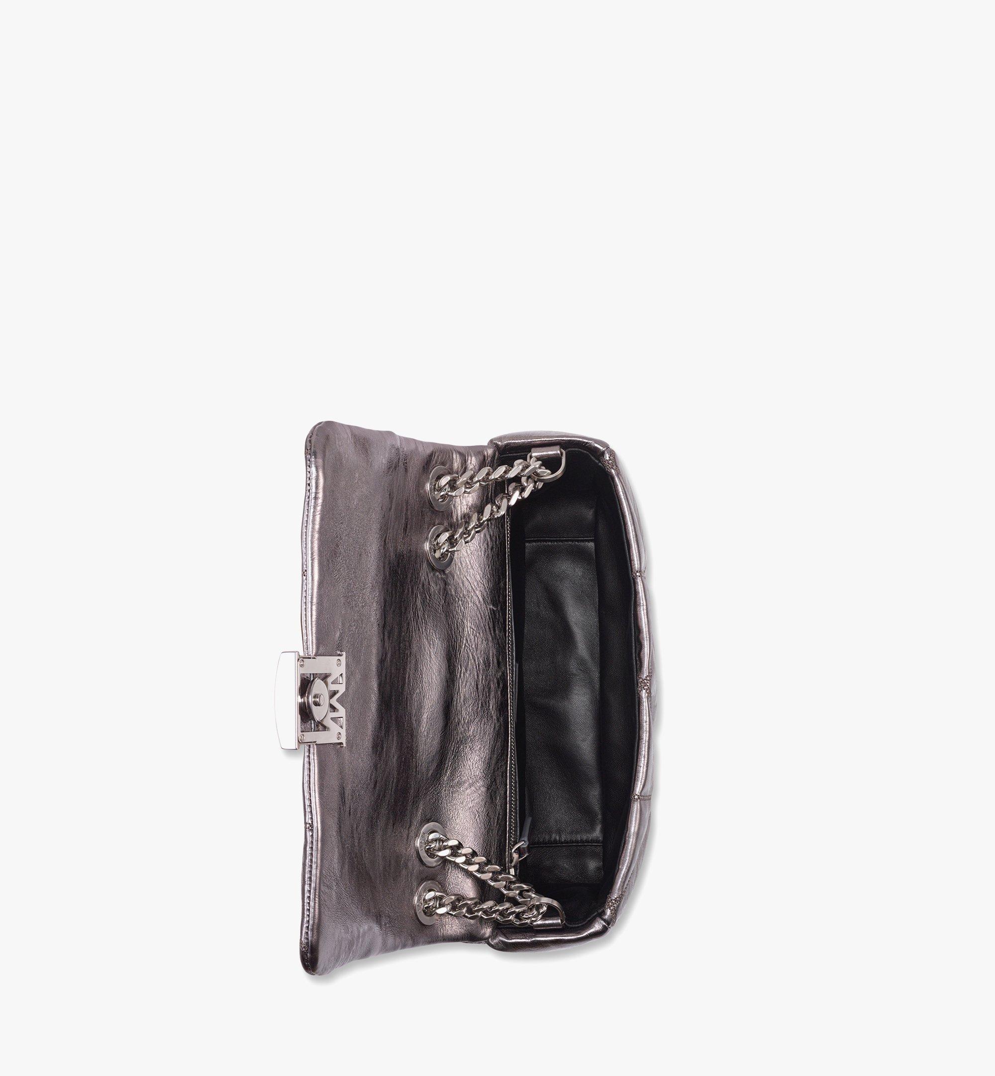 TRAVIA QUILTED SHOULDER BAG IN CRUSHED CALF LEATHER