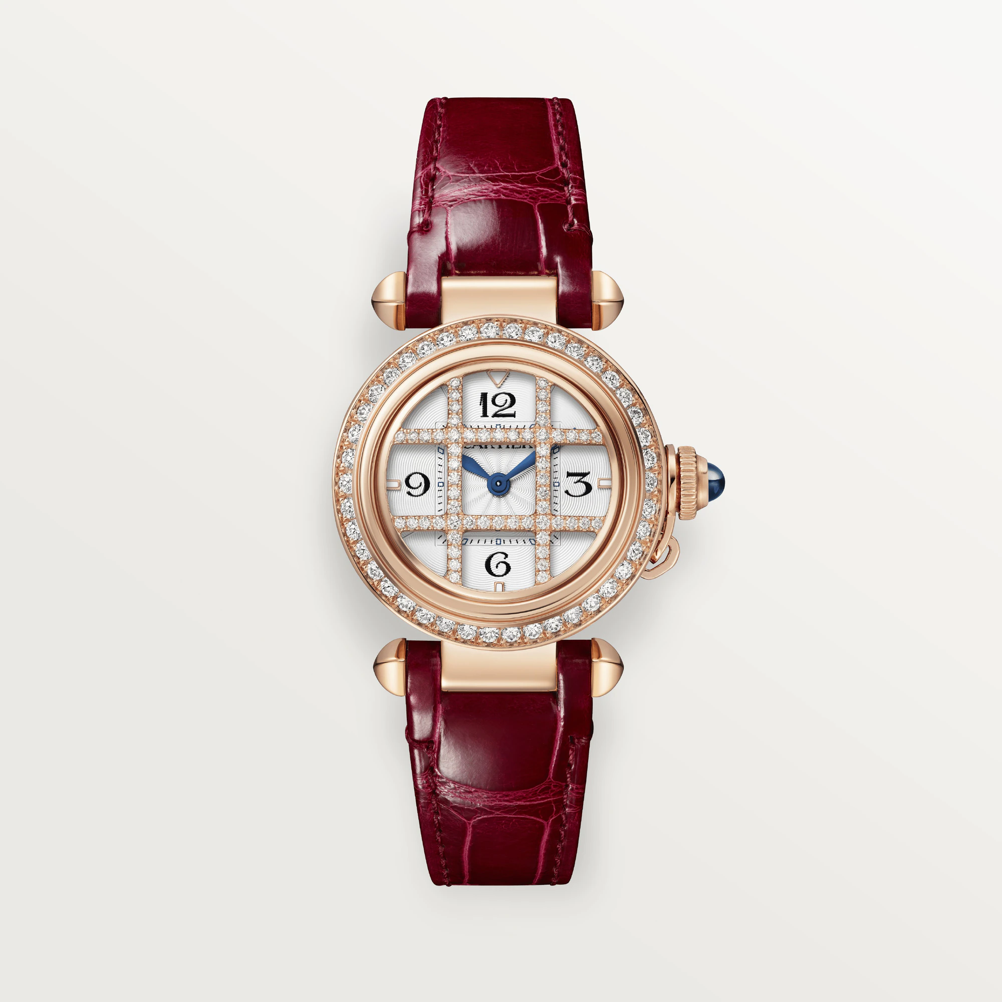 CARTIER Pasha 30 mm Rose Gold & Diamonds Ladys Watch, WJPA0021