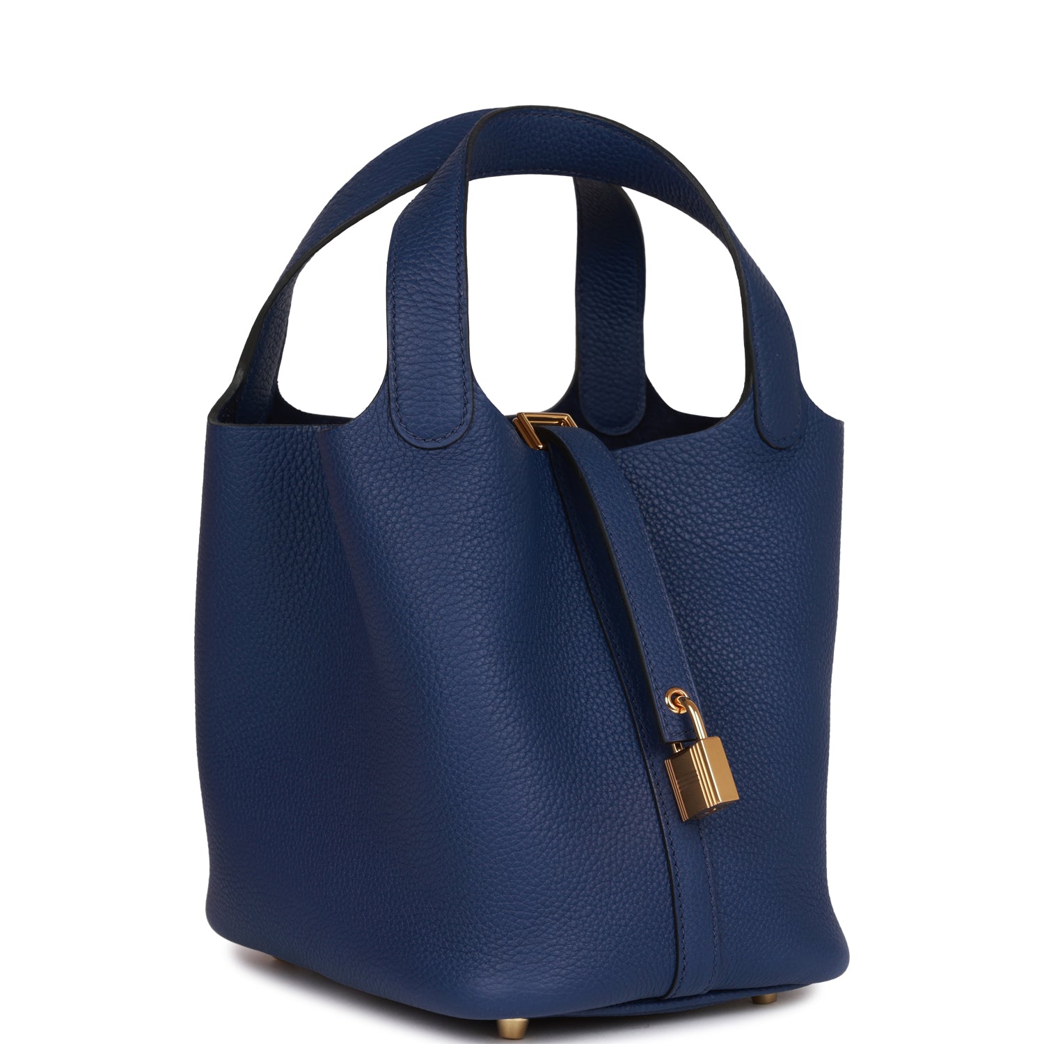 Hermès Picotin Lock 18 Bleu Saphir Clemence Gold Hardware