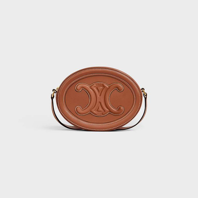 OVAL BAG CUIR TRIOMPHE IN SMOOTH CALFSKIN