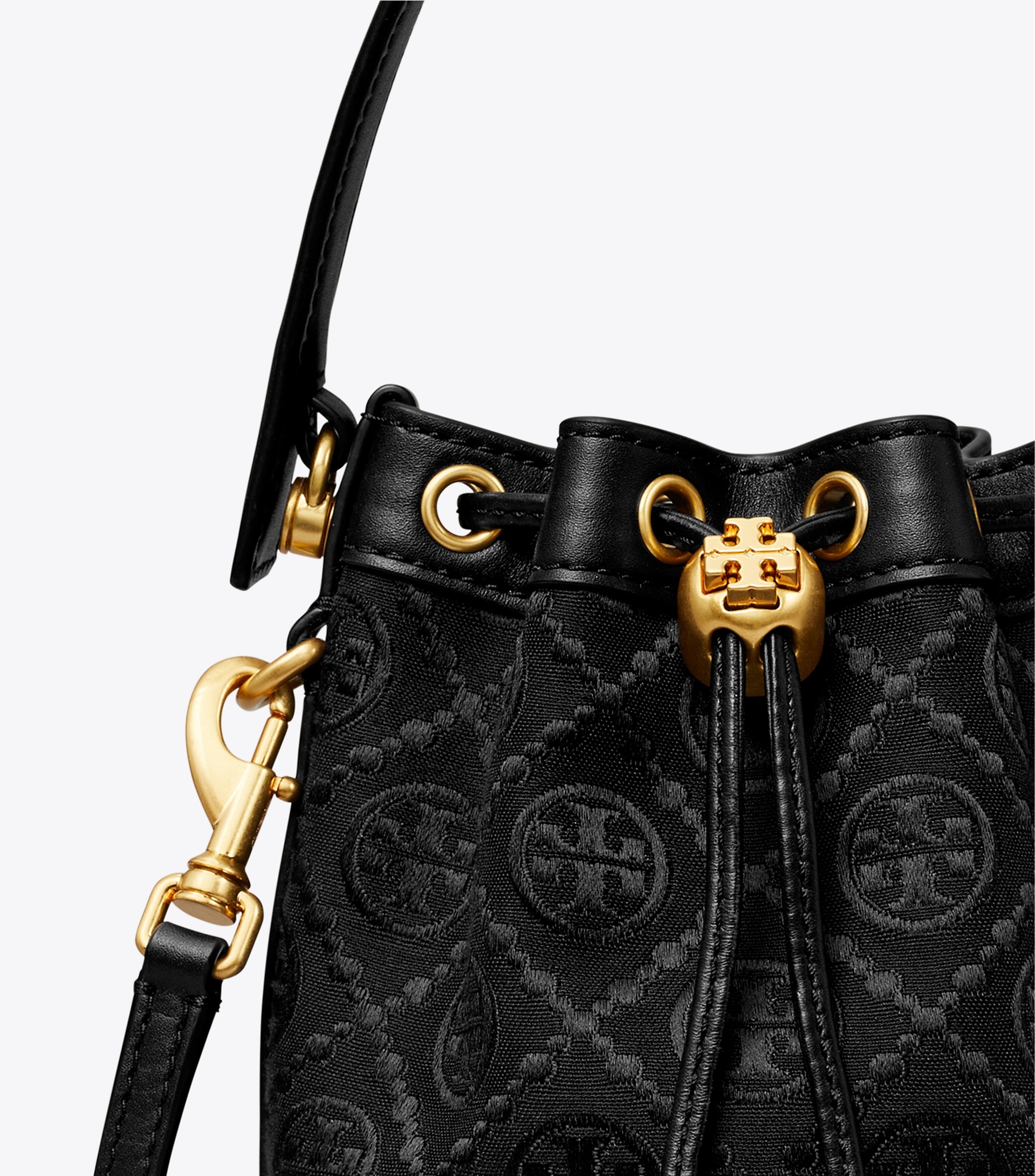 MINI T MONOGRAM BUCKET BAG