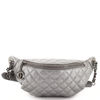 Chanel Banane Waist Bag Quilted Leather