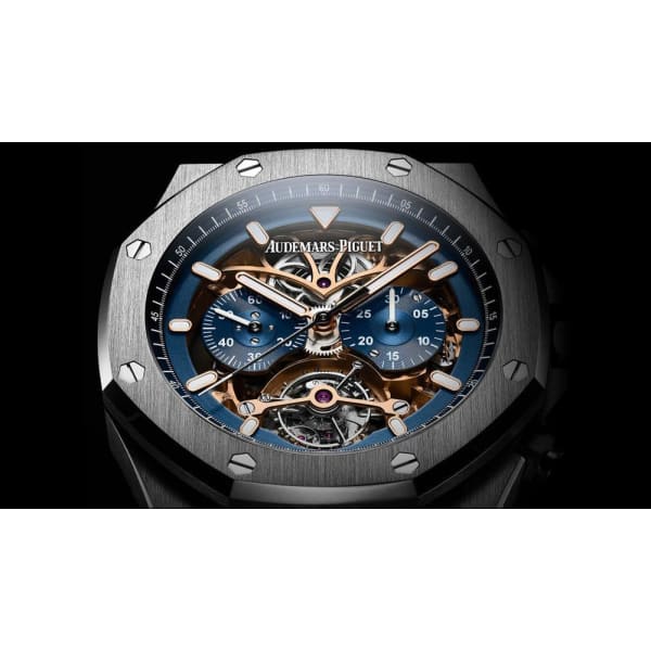 AUDEMARS PIGUET Royal Oak Tourbillon Chronograph Openworked Ref. # 26347PT.OO.D315CR.01