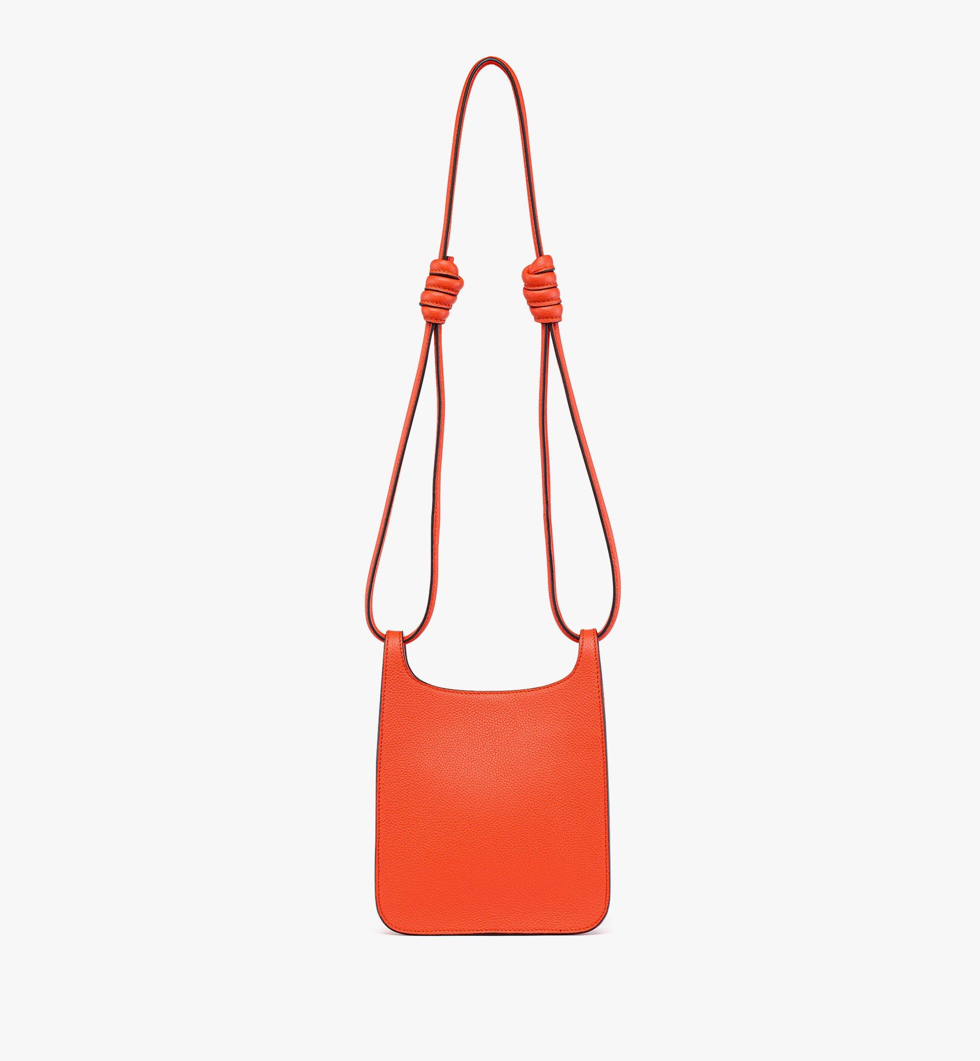 HIMMEL HOBO IN EMBOSSED LOGO LEATHER