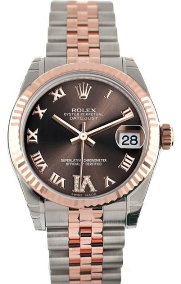 ROLEX Journal series Rose between gold31mm Roman numerals