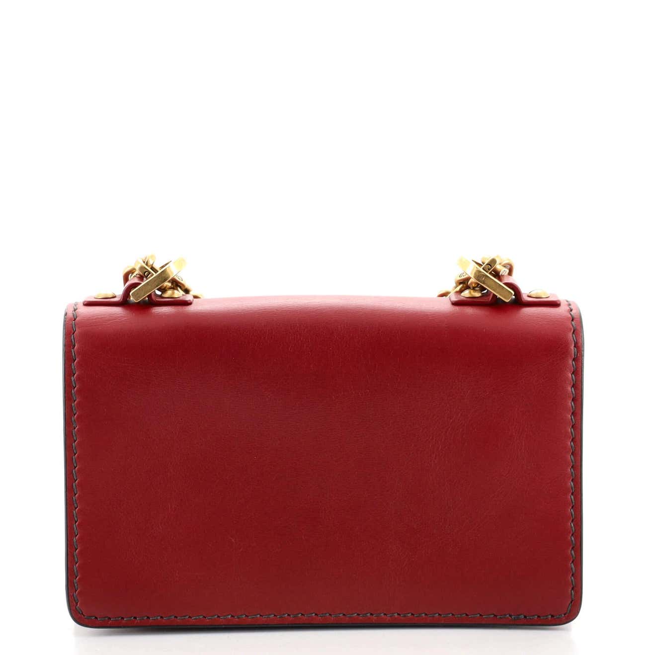 Christian Dior Red J'Adior Flap Bag Matte Calfskin Mini
