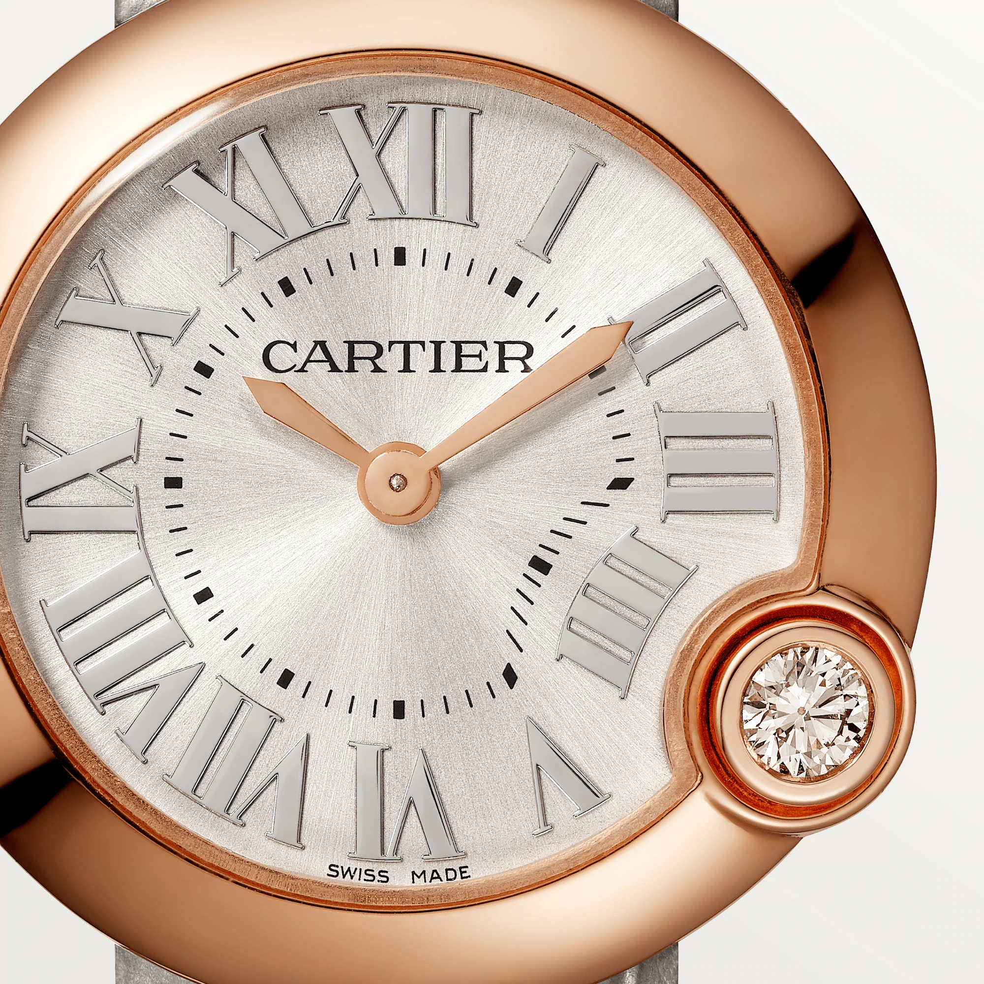 CARTIER Ballon Blanc Rose Gold & Diamond Ladys Watch, WGBL0005