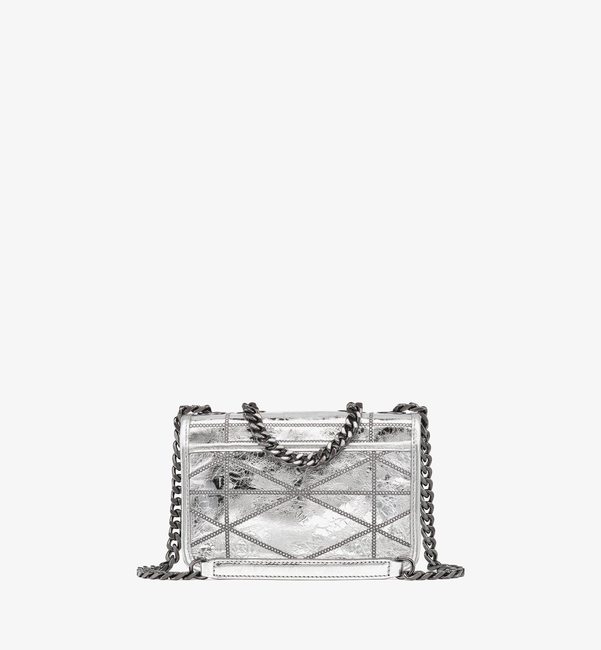 TRAVIA QUILTED SHOULDER BAG IN CRASH CALF LEATHER
