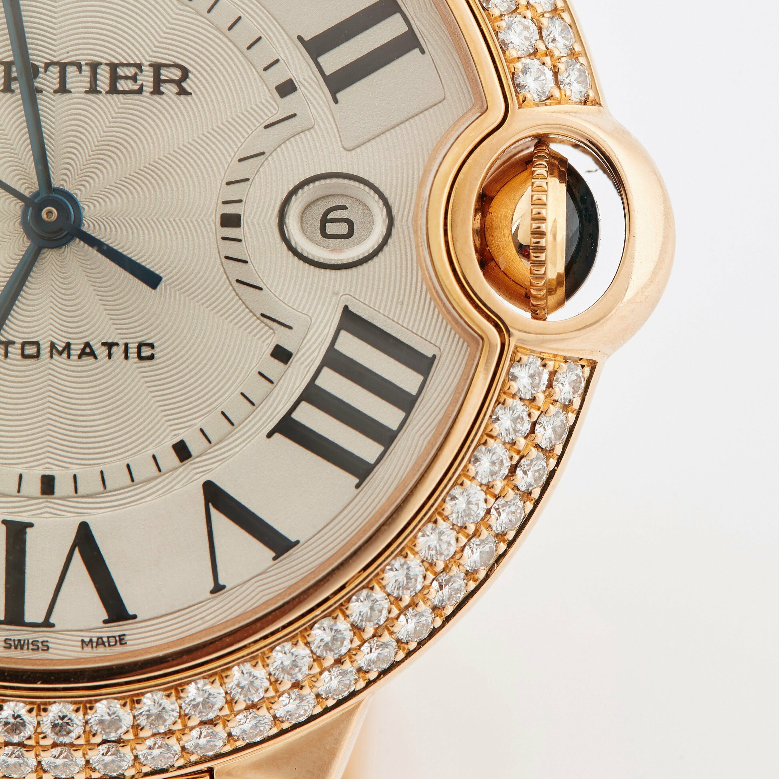 CARTIER Ballon Bleu 42mm 18K Rose Gold & Diamonds Ladys Watch, WJBB0038