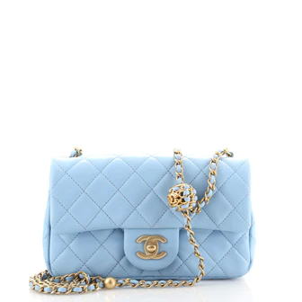 Chanel Pearl Crush Flap Bag Quilted Lambskin Mini