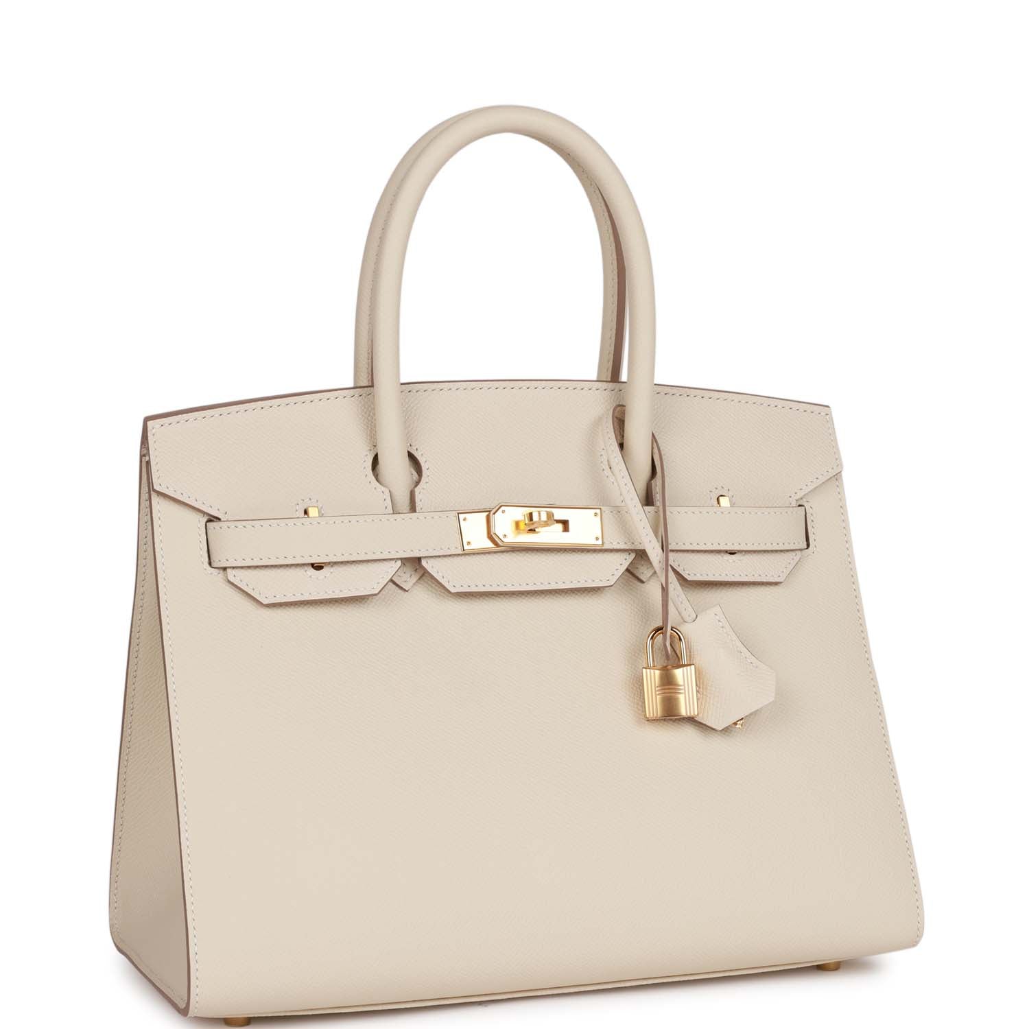 Hermès Birkin Sellier 30 Craie Epsom Gold Hardware
