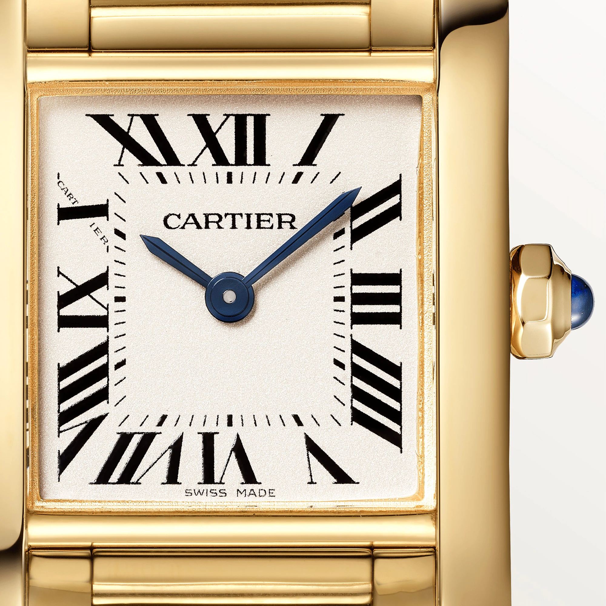 CARTIER Tank Francaise Small Model 18K Yellow Gold Ladys Watch, WGTA0031