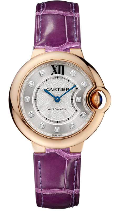 CARTIER Ballon Bleu 33 mm Rose Gold & Diamonds Ladys Watch, WE902040