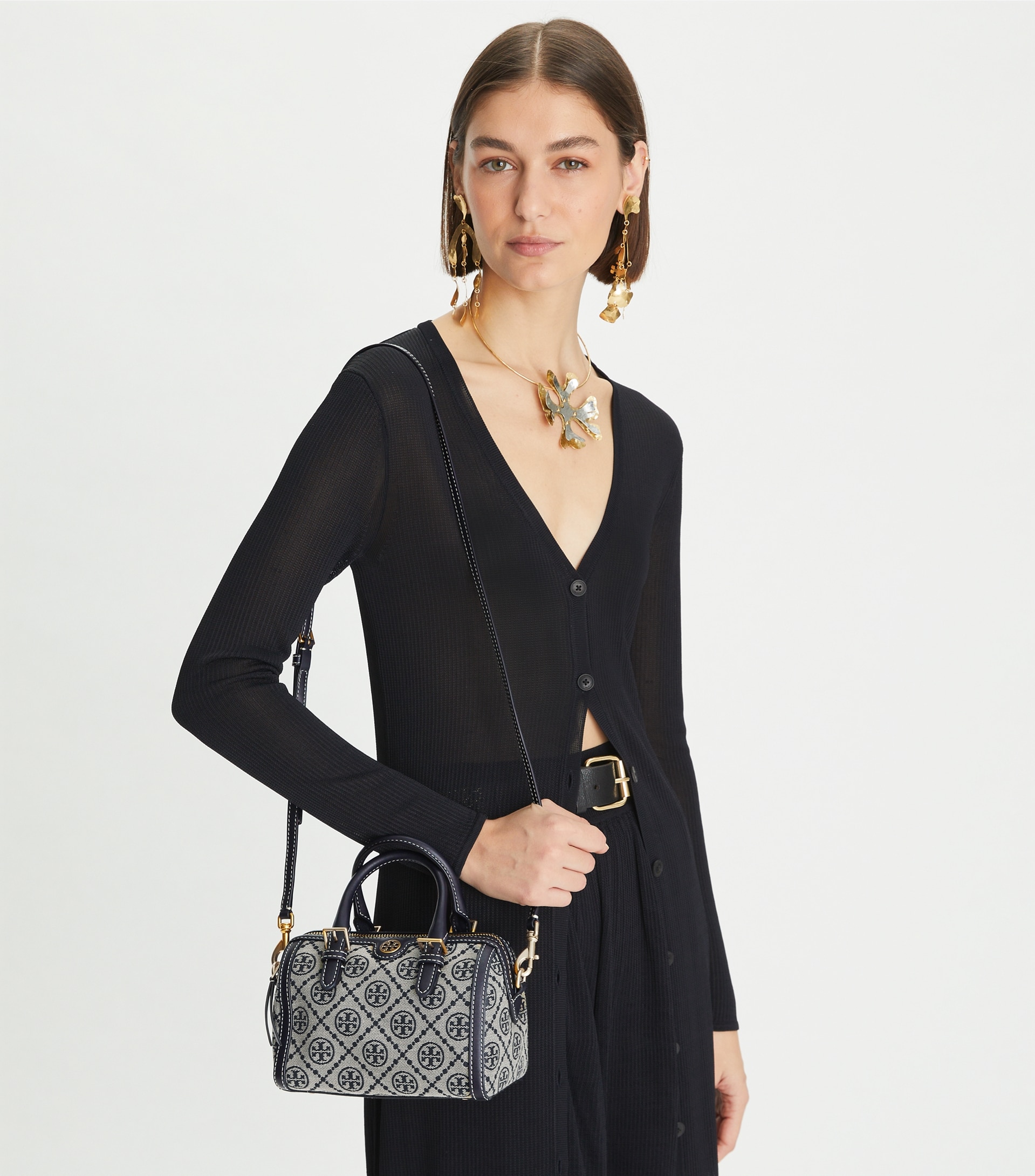 MINI T MONOGRAM BARREL BAG