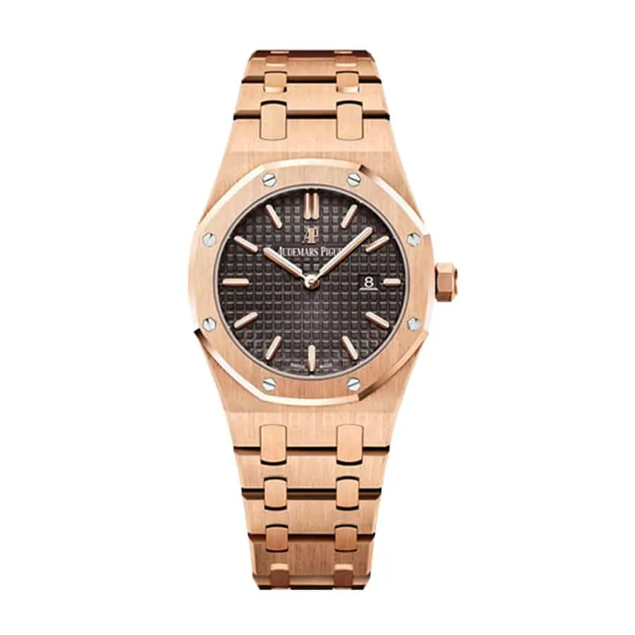 AUDEMARS PIGUET Royal Oak Quartz Ladies Rose Gold 33mm Watch