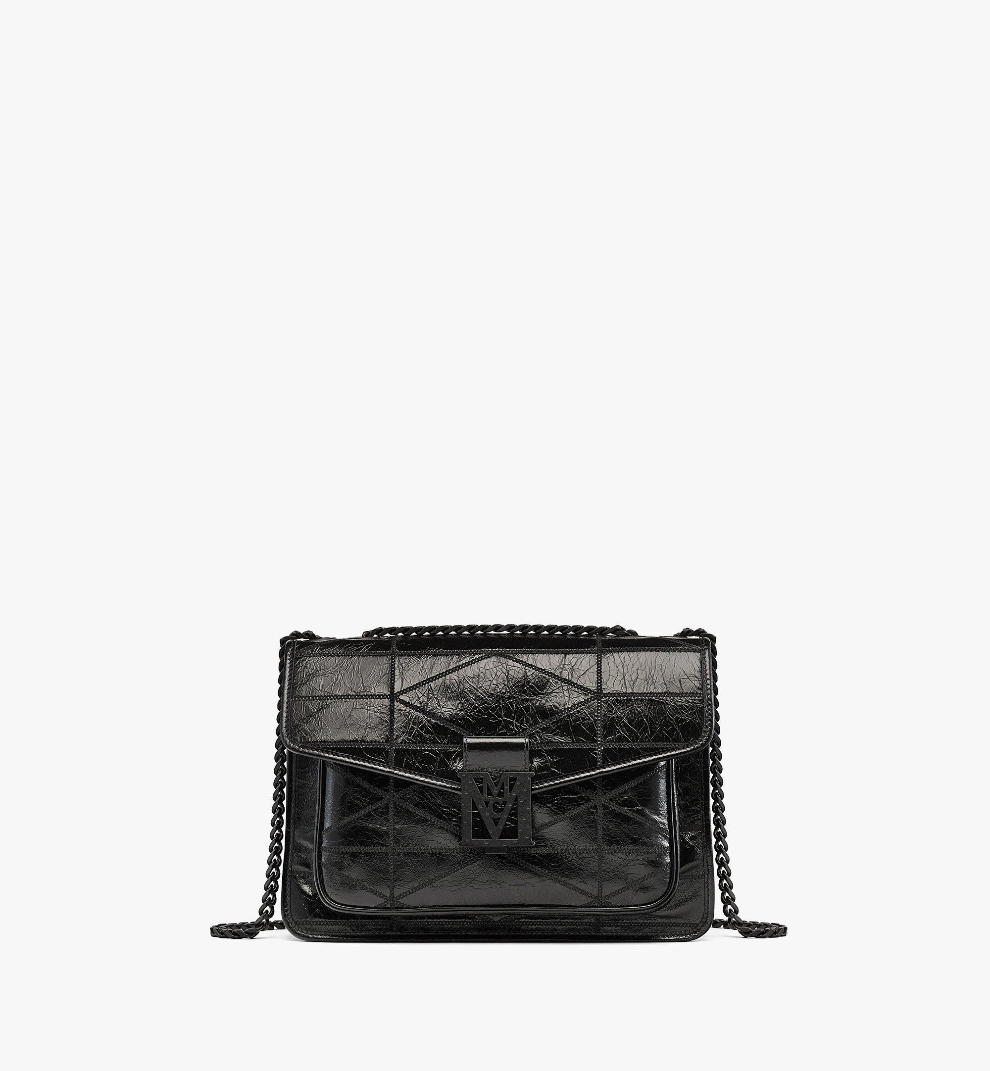 TRAVIA QUILTED SHOULDER BAG IN CRUSHED LEATHER