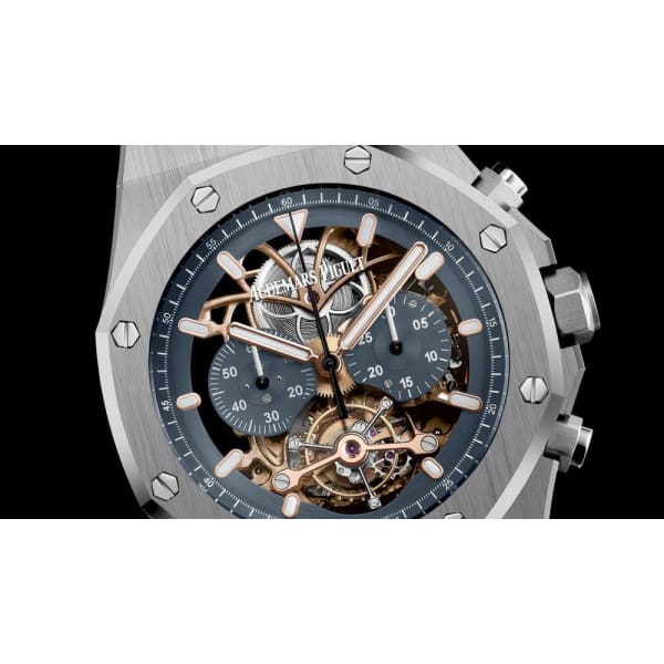 AUDEMARS PIGUET Royal Oak Tourbillon Chronograph Openworked Ref. # 26347PT.OO.D315CR.01