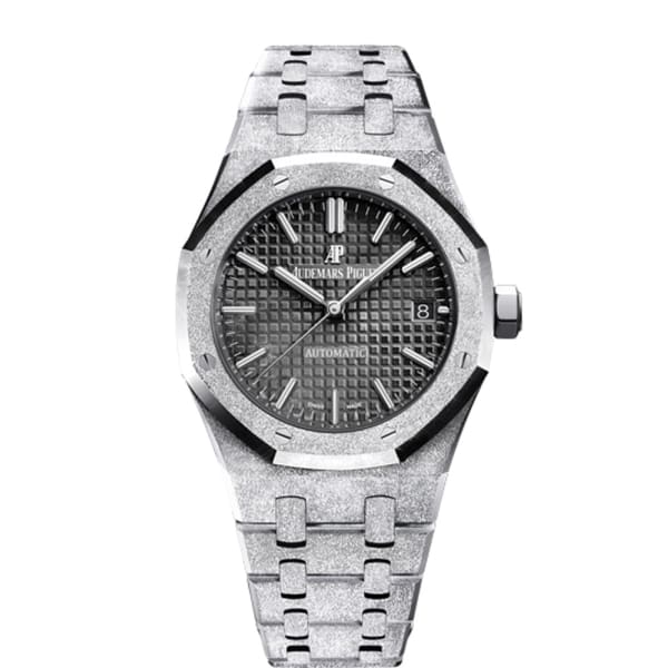 AUDEMARS PIGUET Royal Oak Frosted Gold Selfwinding, Black dial, 37mm,White gold,