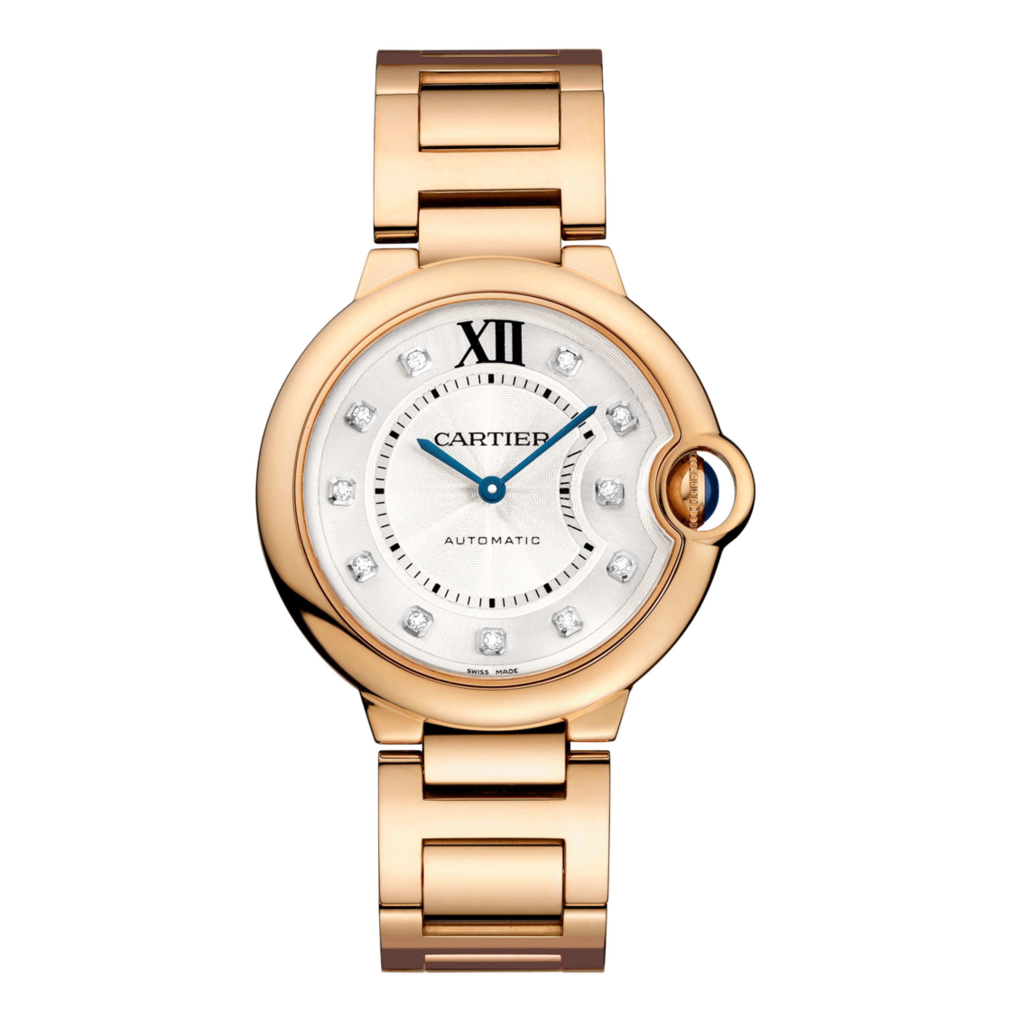 CARTIER Ballon Bleu 36mm 18K Rose Gold Ladys Watch, WE902026