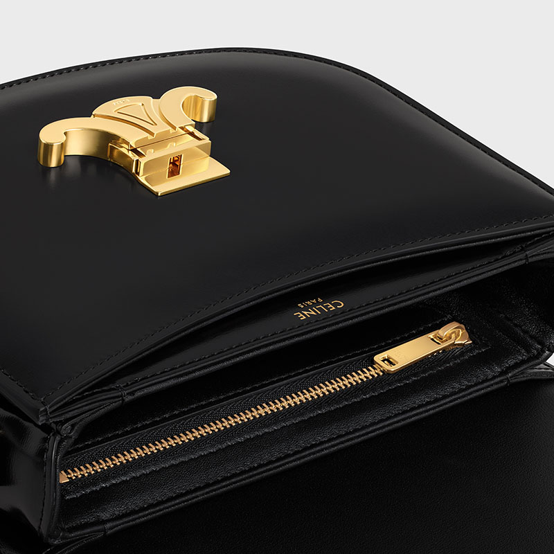 BESACE CLEA IN SHINY CALFSKIN