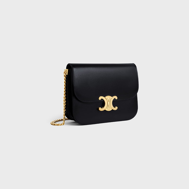 COLLEGE TRIOMPHE BAG IN SHINY CALFSKIN