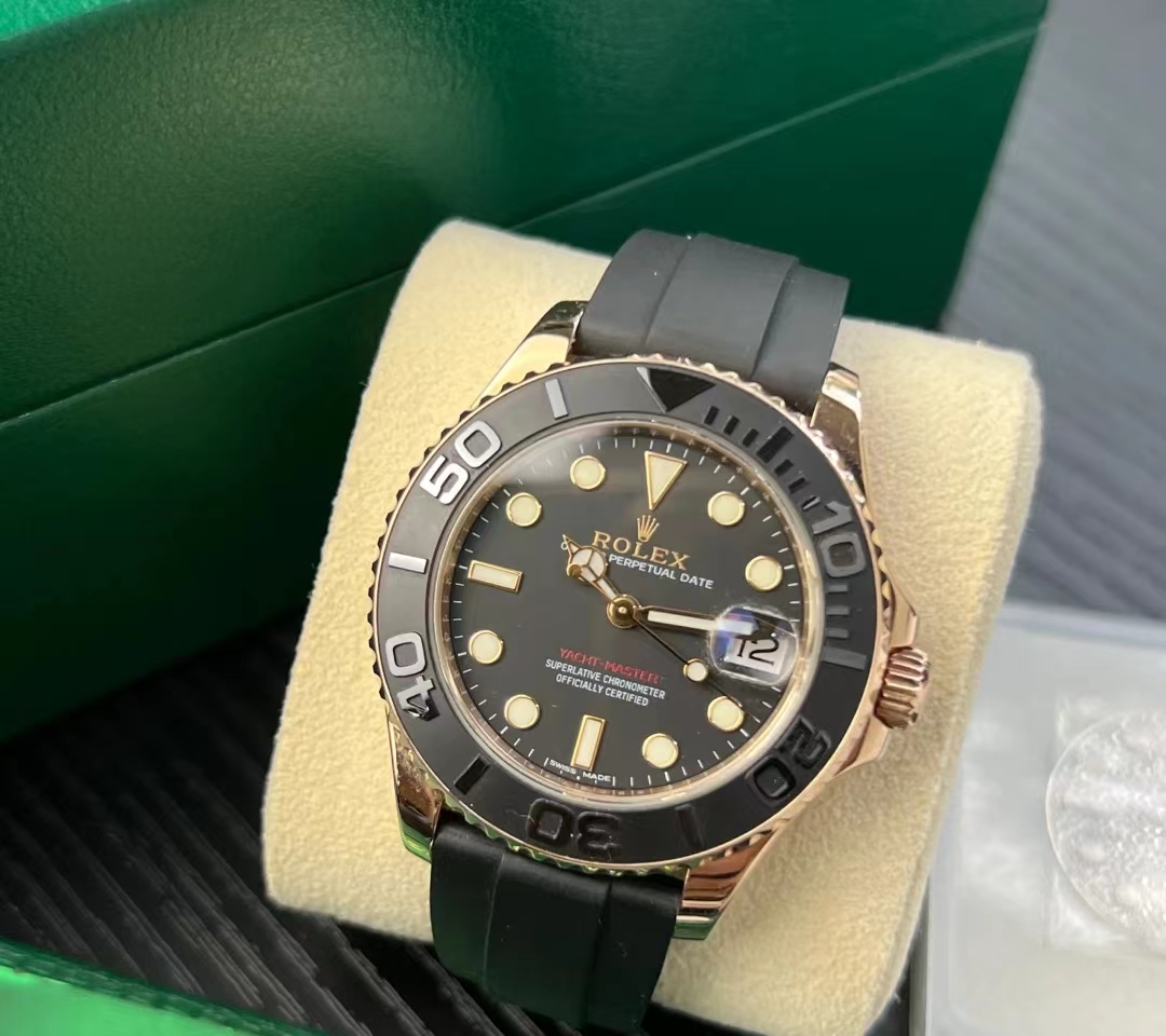 ROLEX Black Yacht Prestige m226659 White Gold Black Pan Noodle