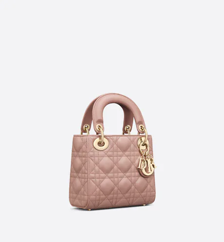 MINI LADY DIOR BAG Blush Cannage Lambskin