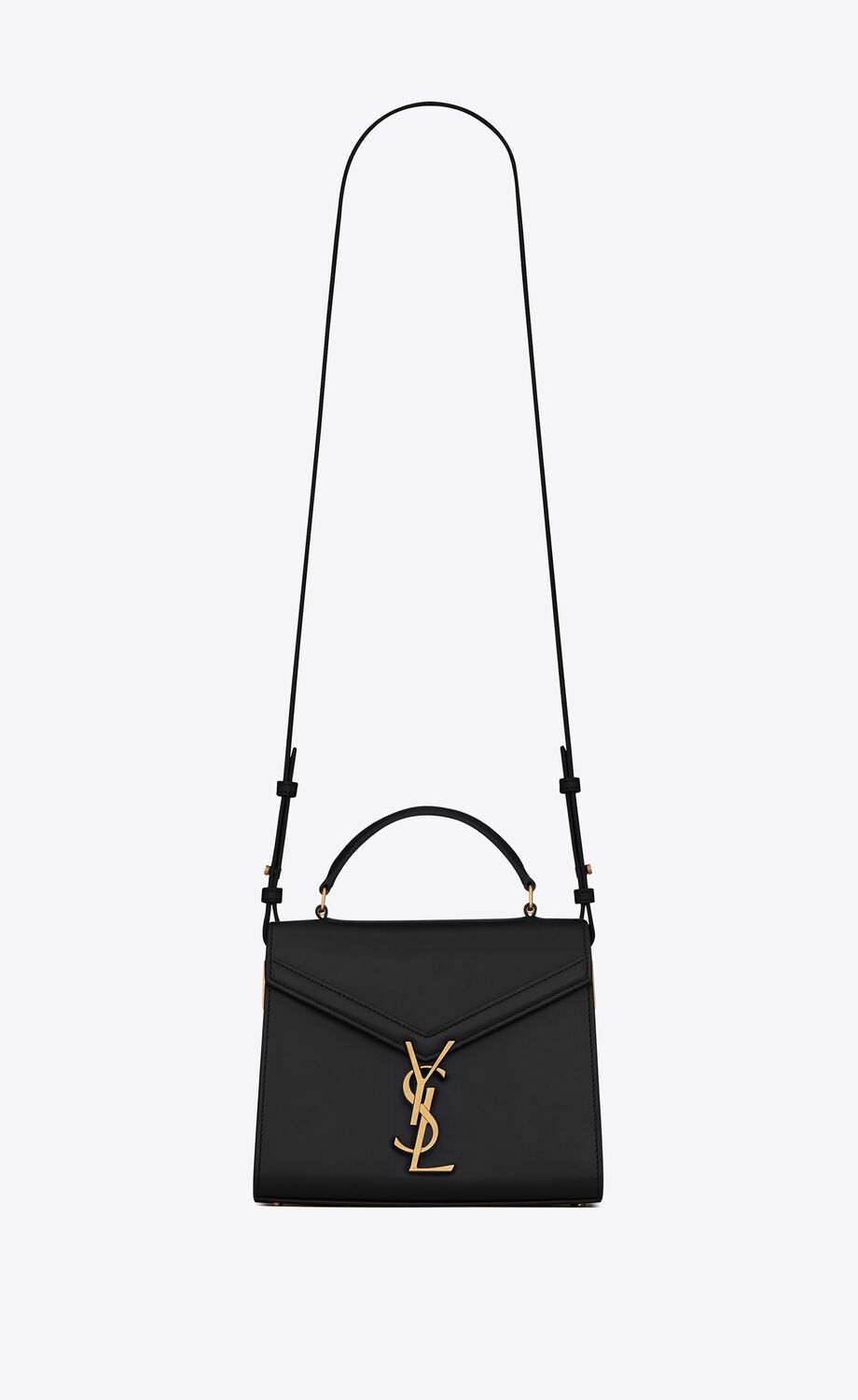 YSL Cassandra Mini Top Handle Bag in Box Leather