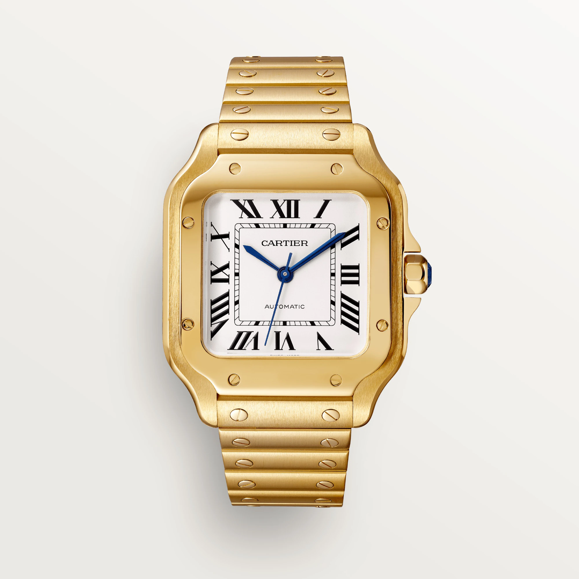 CARTIER Santos Yellow Gold Unisex Watch, WGSA0030