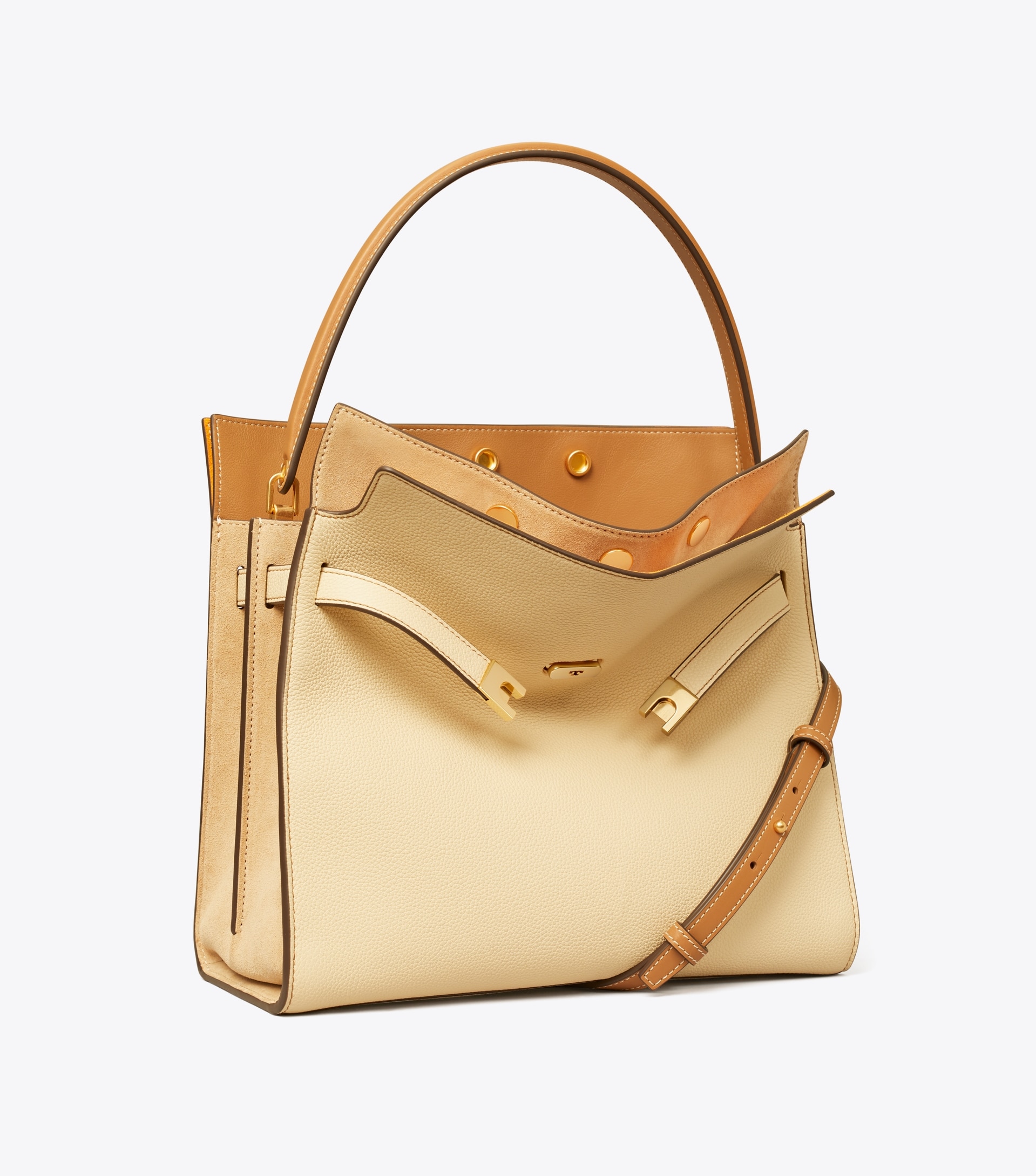 LEE RADZIWILL PEBBLED DOUBLE BAG