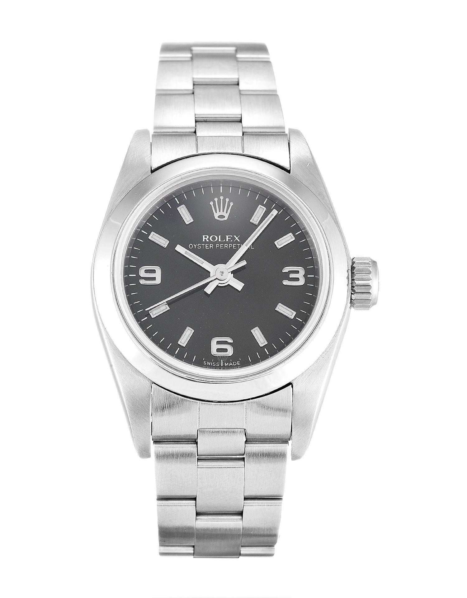 ROLEX Lady Oyster Perpetual 26mm Black 67180