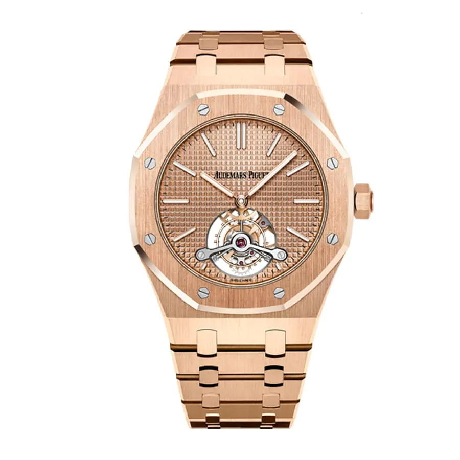 AUDEMARS PIGUET Royal Oak Selfwinding Rose Gold Tourbillon 41MM Watch