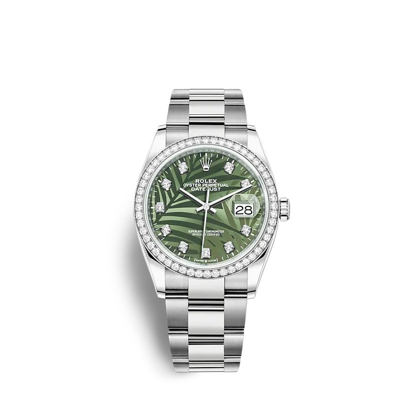 ROLEX Datejust 126284RBR 36mm Olive green