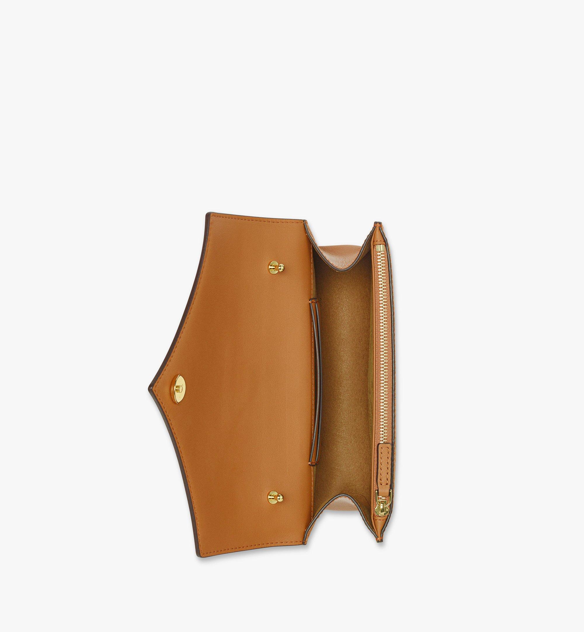 DIAMOND SHOULDER BAG IN VISETOS LEATHER MIX