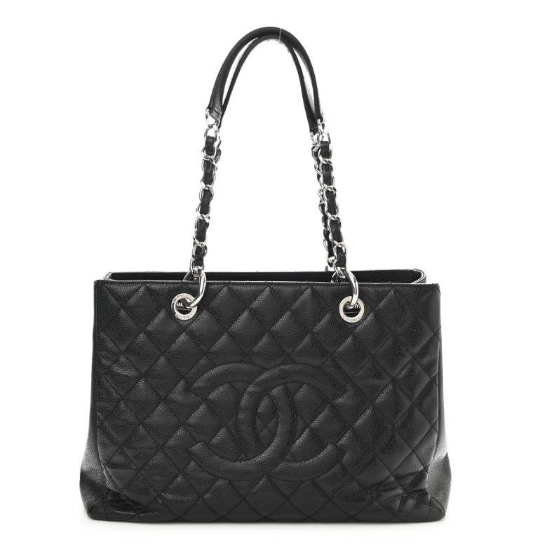 Chanel classic leather handbag black